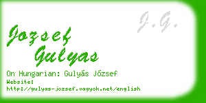 jozsef gulyas business card
