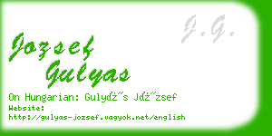 jozsef gulyas business card